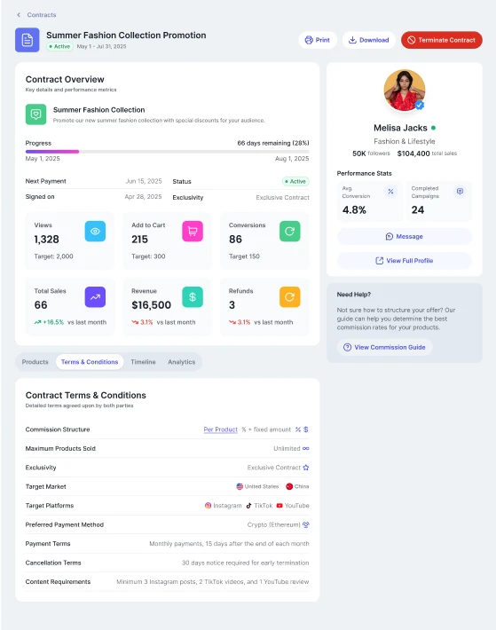 Agreement Confirmation